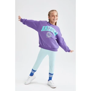 Kız Çocuk Slim Fit Basic Kapri Boy Tayt J0128A622SM