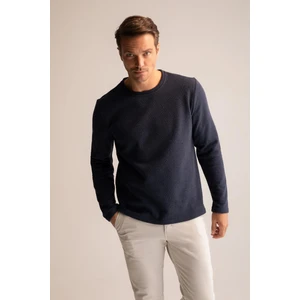 Slim Fit Bisiklet Yaka Uzun Kollu Basic Tişört S2822AZ22AU