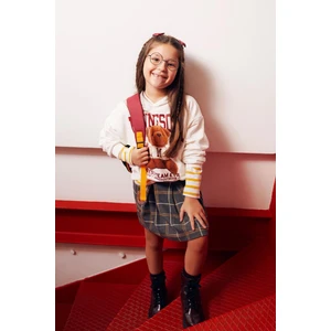 Kız Çocuk Bisiklet Yaka Sweatshirt X9663A622AU