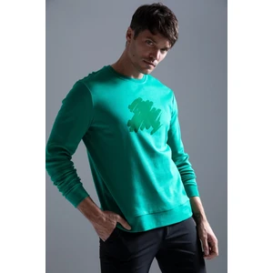 Modern Fit Bisiklet Yaka Premium Sweatshirt Y4434AZ22AU