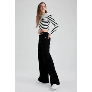 Geniş Paça Kargo Gabardin %100 Pamuk Pantolon Z4005AZ23SP