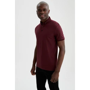 Slim Fit Polo Yaka Basic Kısa Kollu Pamuklu Penye Tişört T5259AZ21SP