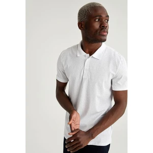 Slim Fit Polo Yaka Desenli Kısa Kollu Tişört N6296AZ21SM