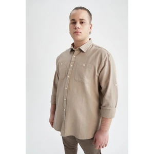 Modern Fit Polo Yaka Uzun Kollu Gömlek T2061AZ22SP