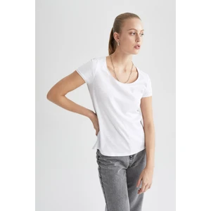 Regular Fit Bisiklet Yaka Kısa Kollu %100 Pamuk Tişört K1508AZ22SM