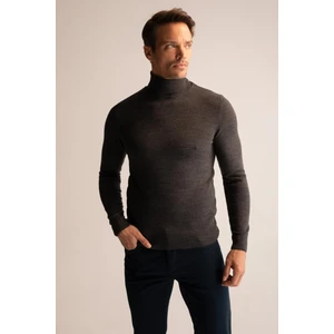 Slim Fit Balıkçı Yaka Triko Kazak R1124AZ22WN