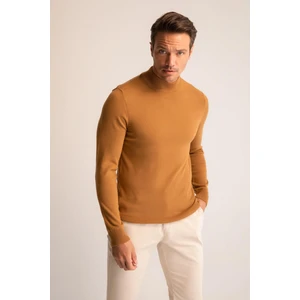Slim Fit Yarım Balıkçı Yaka Triko Kazak R1127AZ22WN