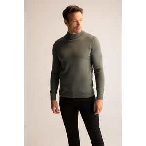 Slim Fit Yarım Balıkçı Yaka Triko Kazak R1127AZ22WN