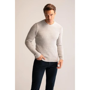 Regular Fit Bisiklet Yaka Triko Kazak R1175AZ22WN