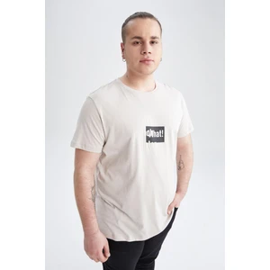 Slim Fit Bisiklet Yaka Baskılı Tişört W6069AZ22SP
