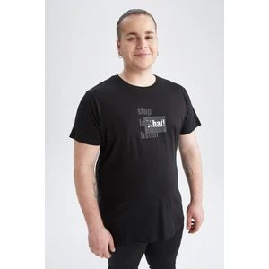 Slim Fit Bisiklet Yaka Baskılı Tişört W6069AZ22SP