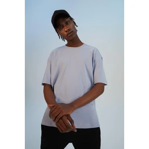 Oversize Fit Bisiklet Yaka Basic Kısa Kollu Pamuklu Tişört V3861AZ22SP