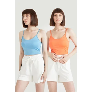 Fit 2'li Kısa Kollu Tişört U8174AZ21SM