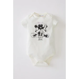 Kız Bebek Minnie Mouse Pamuklu Kısa Kollu Çıtçıtlı Body U8129A221SM