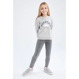 Kız Çocuk Slim Fit Süs Cepli Uzun Tayt H9615A622AU