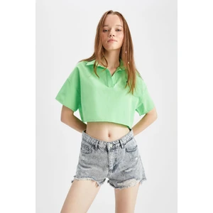 Crop Top Kısa Kollu Bluz Z0972AZ22SM