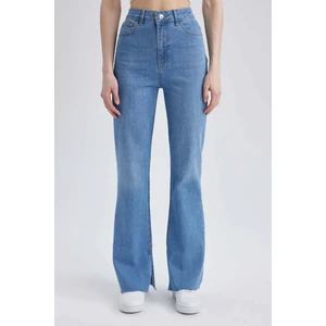 Slim Flare Fit İspanyol Paça Yüksek Bel Yırtmaçlı Jean Pantolon A2224AX23SP