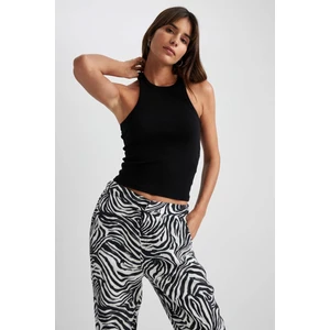 Slim Fit Dar Kesim Halter Yaka Fitilli Kaşkorse Atlet X6705AZ23SP