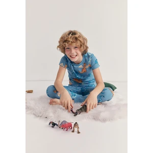 Erkek Çocuk Desenli Kısa Kollu Pijama Takım Z6810A623SM