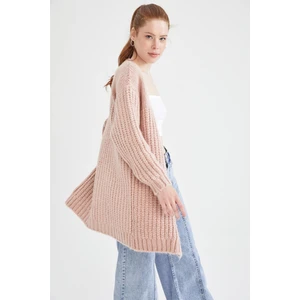 Defacto V Yaka Yumuşak Dokulu Uzun Basic Triko Hırka U6718AZ21AU