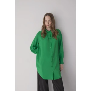 Relax Fit Gömlek Yaka Uzun Kollu Tunik Z2038AZ23SP