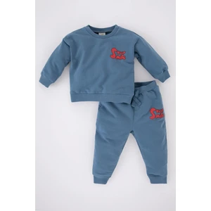 Erkek Bebek Baskılı Sweatshirt Eşofman Alt 2'li Takım Z1952A223SP