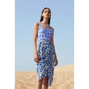 Nefes İstanbul X Defacto Desenli Plaj %100 Pamuk Kıyafeti X8876AZ22HS