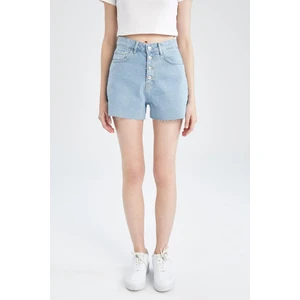 Mom Fit Yüksek Bel Jean %100 Pamuk Şort Y0224AZ22SM