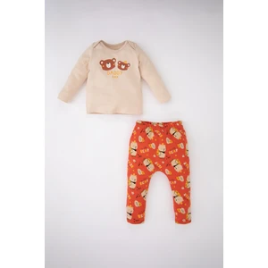 Erkek Bebek Desenli Uzun Kollu 2'li Takım Y9666A222WN