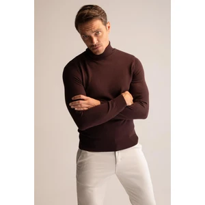 Slim Fit Balıkçı Yaka Triko Kazak R1124AZ22WN