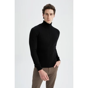 Slim Fit Balıkçı Yaka Boğazlı Triko Kazak X7391AZ22AU