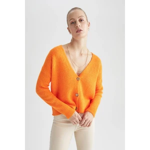 Regular Fit V Yaka Selanik Kumaş Hırka R1262AZ22WN