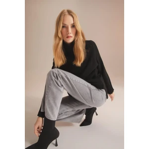 Oversize Fit Balıkçı Yaka Uzun Kollu Triko Tunik X7700AZ22WN