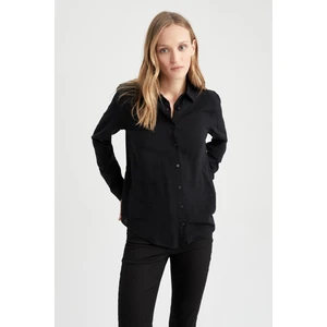 Regular Fit Dokulu Uzun Kollu Gömlek M9480AZ23SP