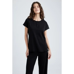 Fall in Love Regular Fit Bisiklet Yaka Basic Pijama Üstü Z5331AZ23SP