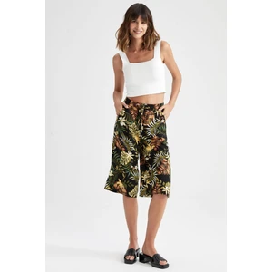 Kapri Yüksek Bel Crop Fit Viskon Kapri I6823AZ22SM
