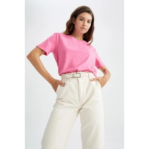 Regular Fit Bisiklet Yaka Kısa Kollu Tişört W9584AZ22SM
