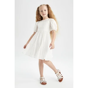 Kız Çocuk Kısa Kollu Şifon Elbise Y9149A622HS