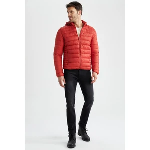 Slim Fit Kapüşonlu Su İtici Isı Yalıtımlı Şişme Mont N4661AZ22AU