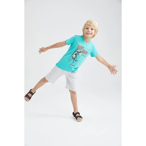 Erkek Çocuk Baskılı Kısa Kollu Tişört Şort 2'li Takım Y9127A622HS