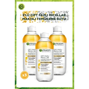 Çift Fazlı Micellar Kusursuz Makyaj Temizleme Suyu 400ML X3'LÜ