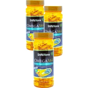 Aksu Vital 3 Kutu Shiffa Home Omega 3 6 9 Balık Yağı Kapsül 100 Softjel Omega 3-6-9