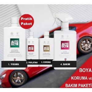 Auto Glym Boya Koruma ve Bakım Paketi 4' Lü Dış Mekan Bakım Paketi