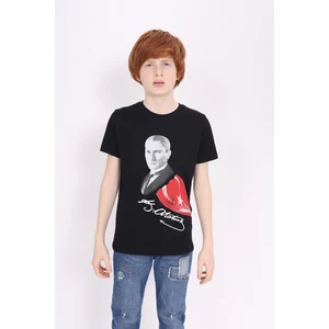 Toontoy Unisex Çocuk Atatürk Baskılı Tişört