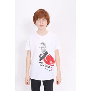 Toontoy Unisex Çocuk Atatürk Baskılı Tişört