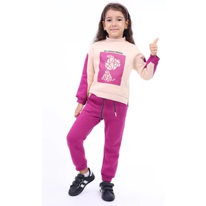 Toontoy Kids Toontoy Kız Çocuk Baskılı Eşofman Takım