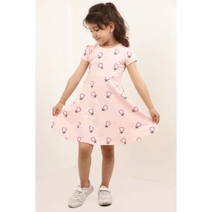 Toontoy Kids Kız Çocuk Komple Baskılı Elbise