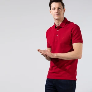 Erkek Kırmızı Slim Fit Kısa Kollu Polo Yaka T-Shirt K35052T.6NR