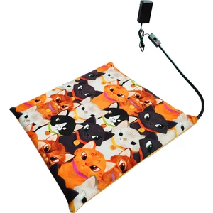 Isıtıcılı Kedi Köpek Minderi Isıtıcı Minder Kedi Minderi 12VOLT 45X45CMX4CM