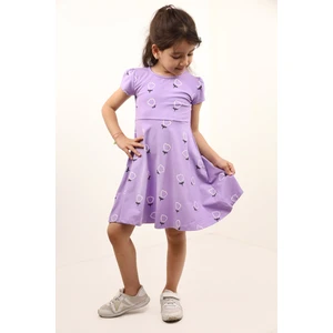 Toontoy Kids Kız Çocuk Komple Baskılı Elbise
